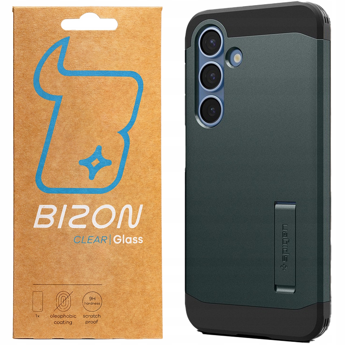 Pouzdro sklo pro Samsung Galaxy S25 Plus, Spigen, zadní kryt, sada