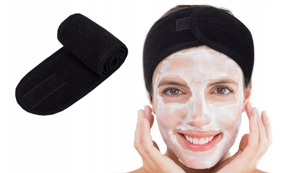 OPASKA KOSMETYCZNA DO WŁOSÓW NA RZEP CZARNA Prima Derma EAN (GTIN) 5904624741071