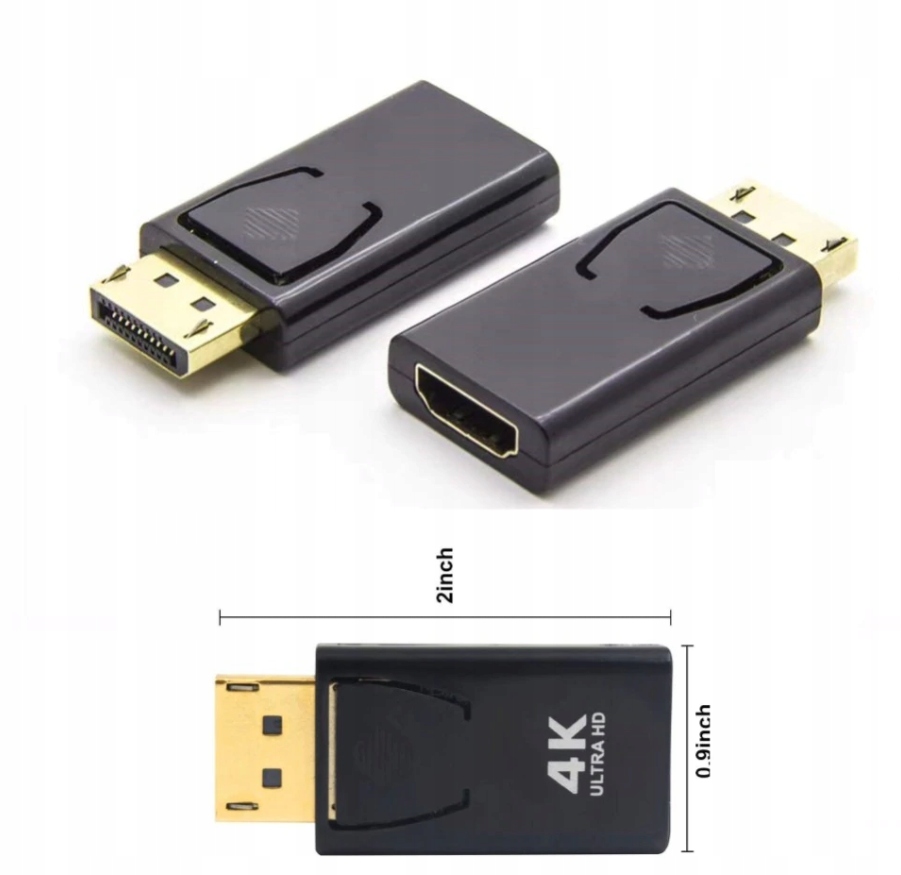 Adapter Konwerter DP DISPLAYPORT do HDMI 4K Marka Inna