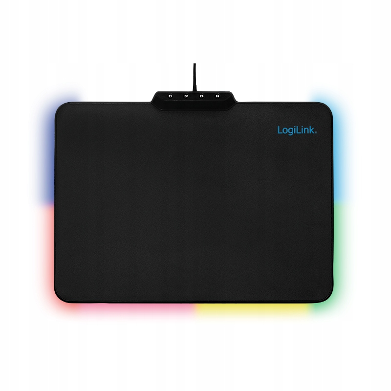 herní podložka pod myš Rgb Led pro hráče MousePad 36x26 Usb LogiLink