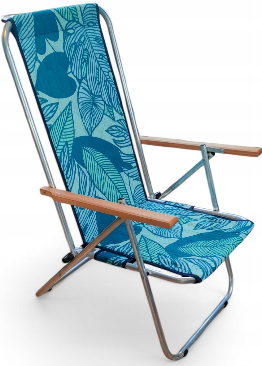 Leżak Plażowy Ogrodowy Składany Lekki Aluminium