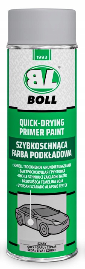 Podkład Akrylowy Szary Spray Farba Podkładowa Grunt 500ML 001021 Boll