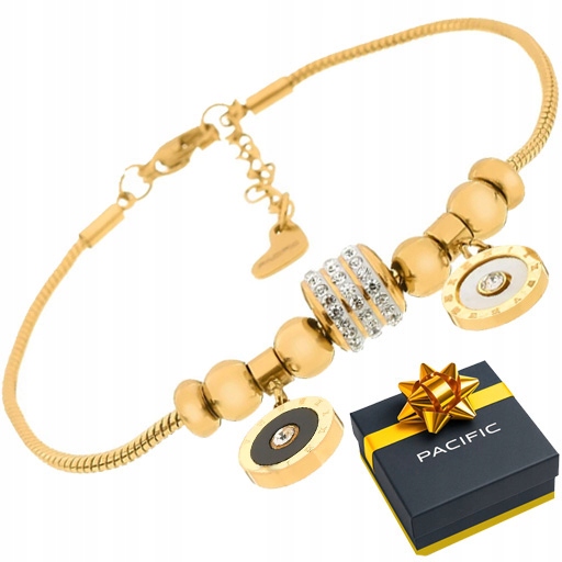 Dámský náramek Pacific Morena zlatý Zirkony – Elegantní Jako Dárek