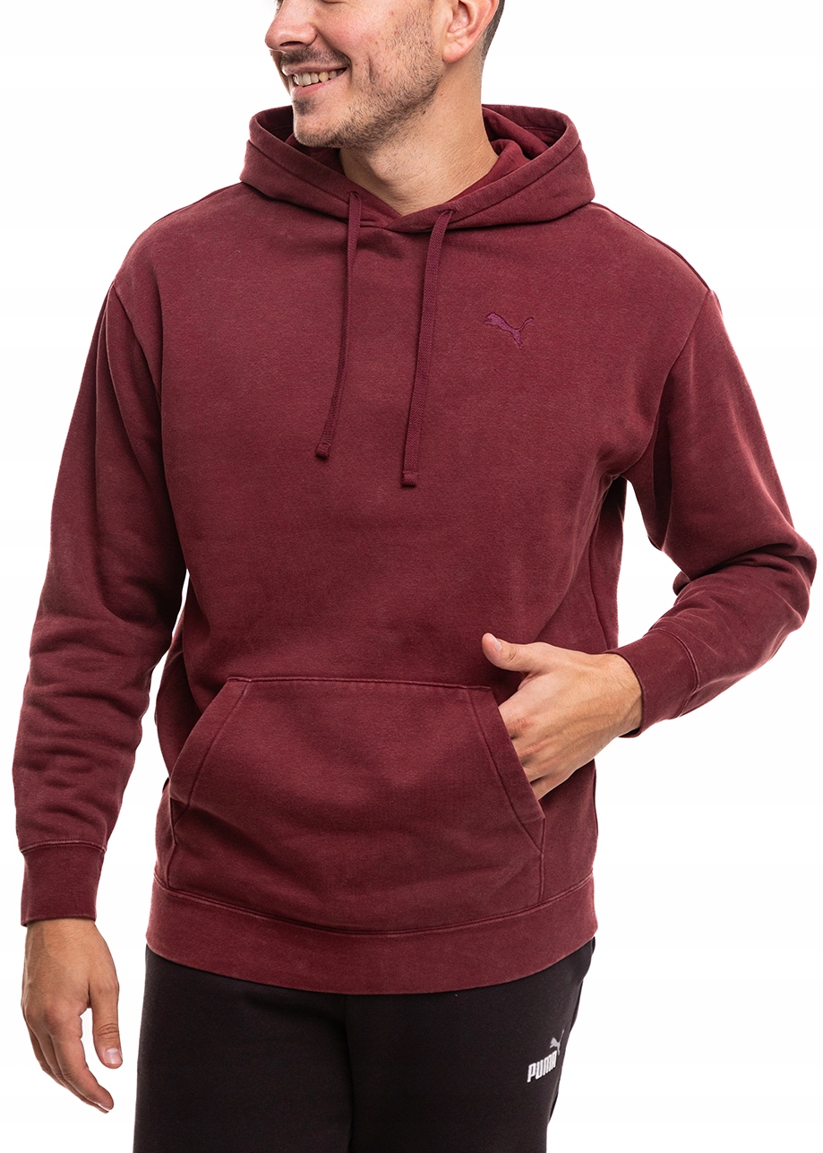 Pánská Mikina mikina s kapucí Puma Sports Cotton, sepraný efekt, velikost M