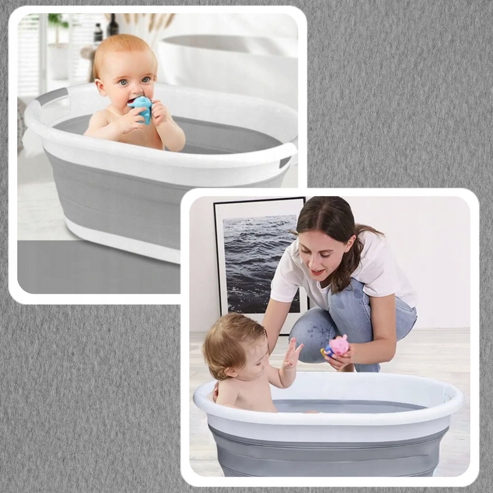 KOSZ NA PRANIE BIELIZNĘ SKŁADANY MISKA SILIKON 25L Marka Severno