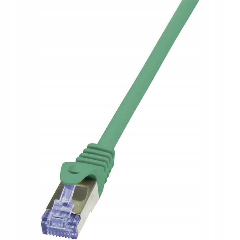 Logilink CQ3015S Patchcord Cat.6A 10G S/ftp Pimf PrimeLine 0,25m zielony