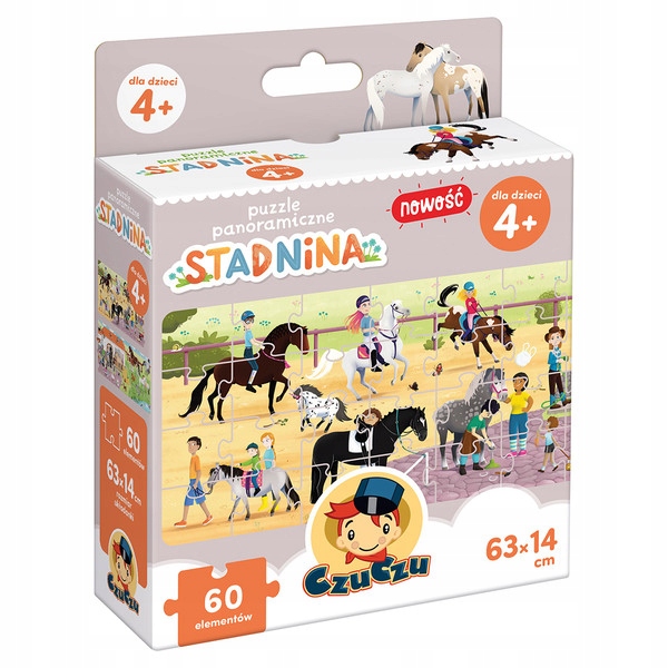 CzuCzu Puzzle panoramiczne Stadnina 60 elementów
