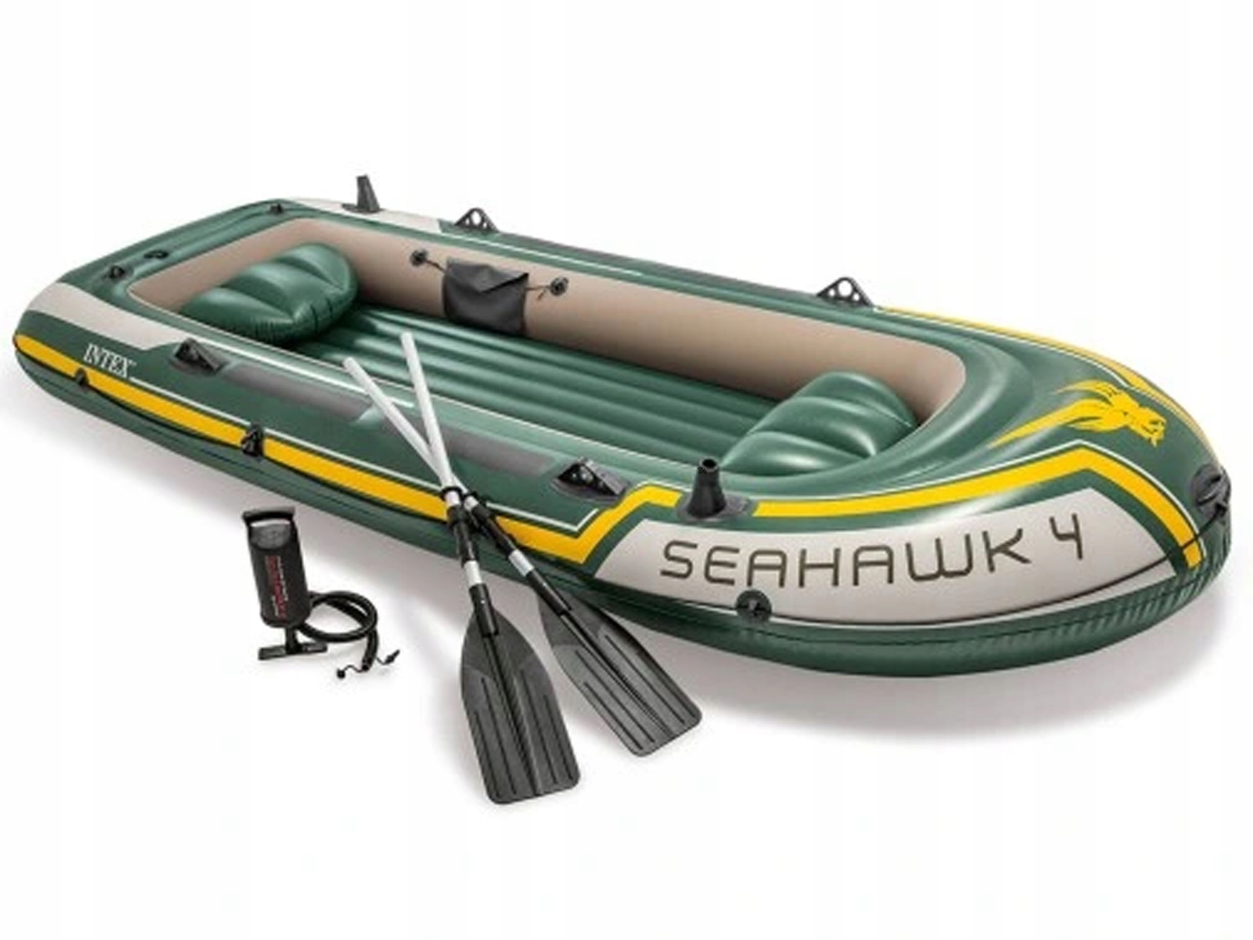 PONTON SEAHAWK 4 +WIOSŁA +POMPKA 351cm INTEX 68351