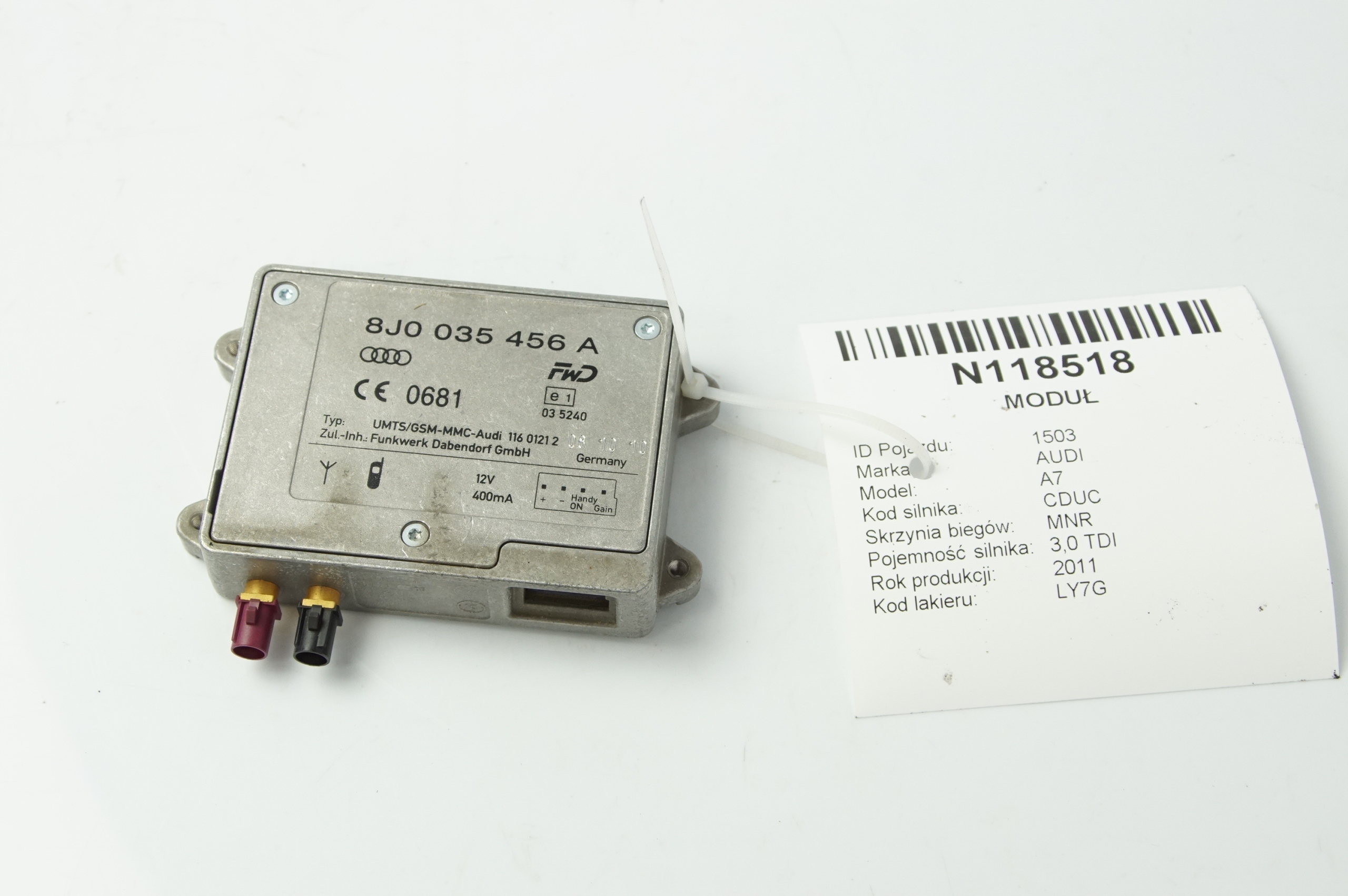 amplifier ANTENY 8J0035456A AUDI A7