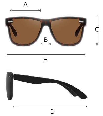 OKULARY PRZECIWSŁONECZNE POLARYZACYJNE UV400 DLA KIEROWCÓW ZESTAW LECERTO Fason nerdy