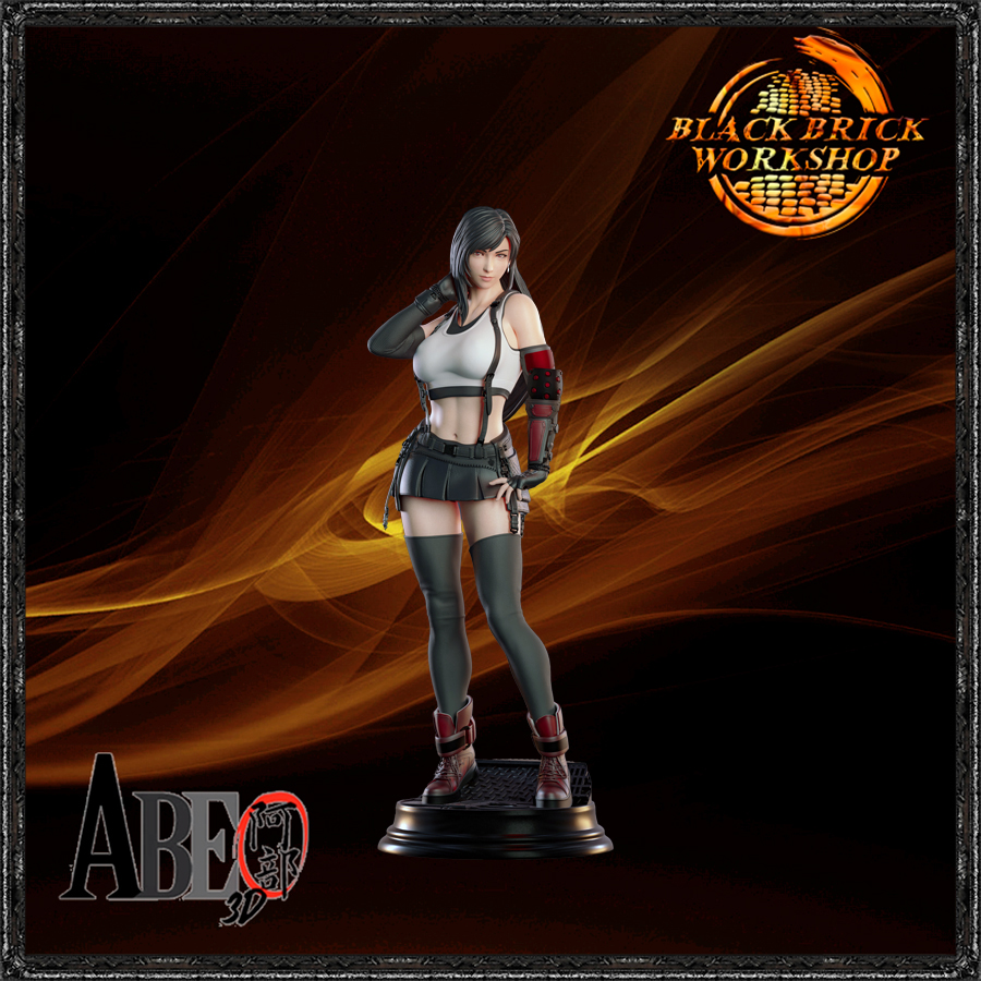 Tifa Lockhart Neupravená Abe 3D 1/12 (150mm) Měřítko (sfw) 3D Tisk