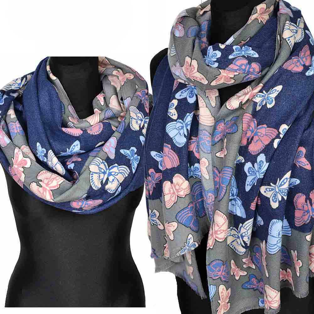 

Duży Szalik Damski Ciepły Dwustronny Sza