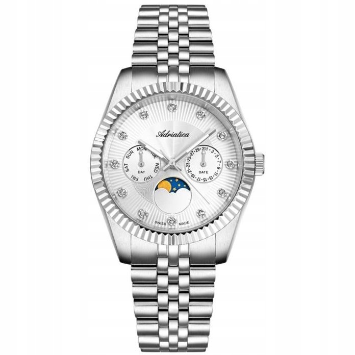 Dámské hodinky Adriatica A3809.5143QF Zirkony stříbrné