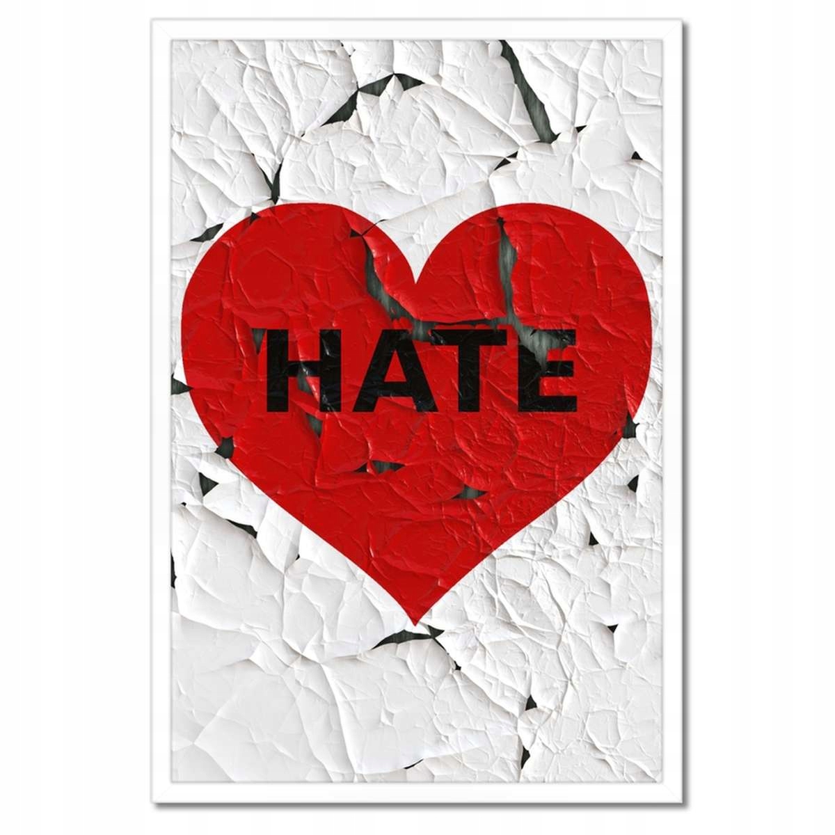 Plakáty v rámu 40x60 Srdce Hate