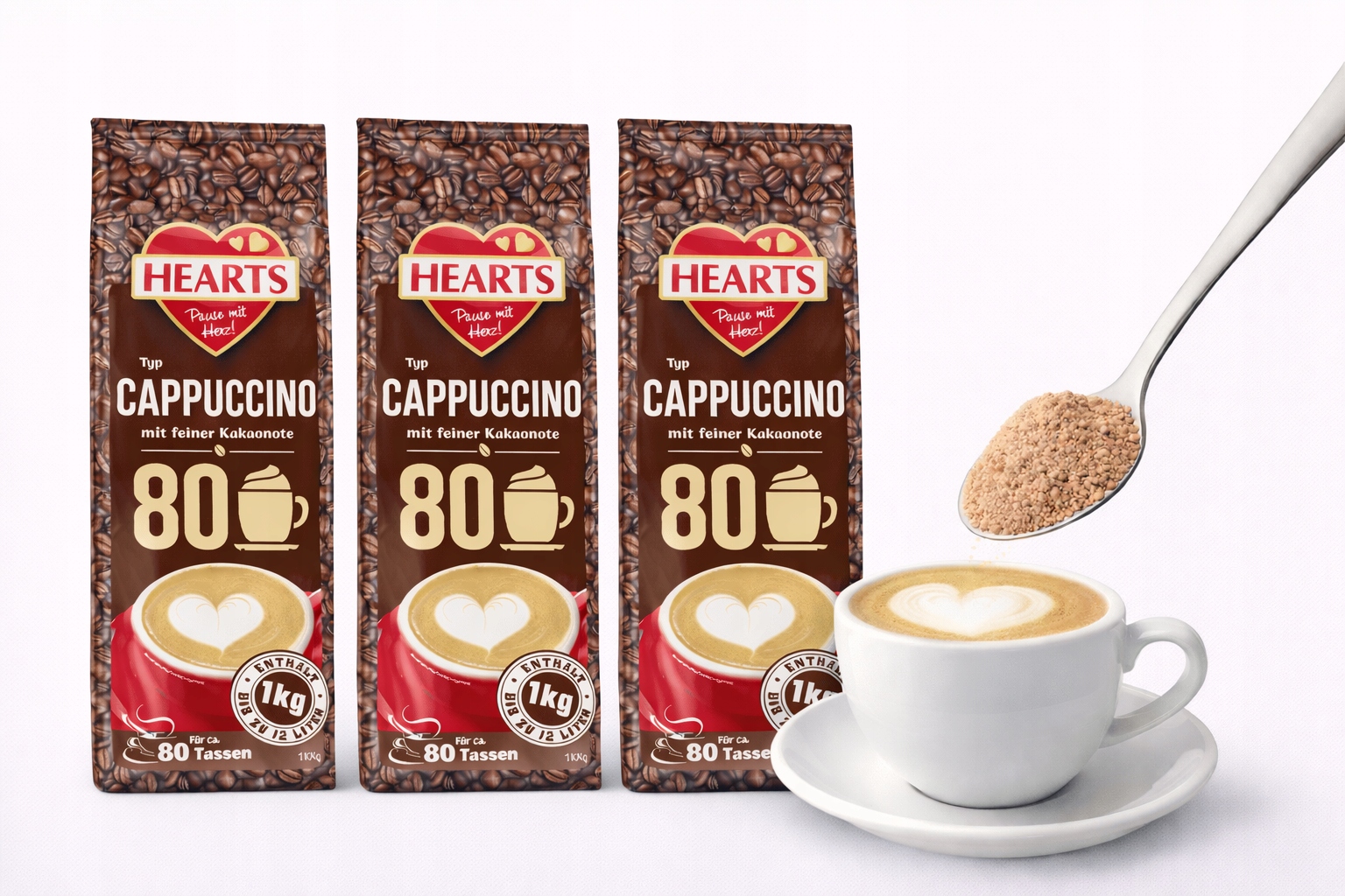 Levně Hearts Cappuccino Kakaonote 1 kg