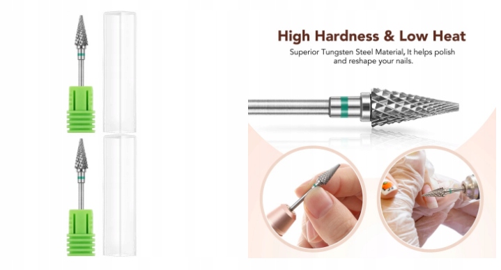 Nail Bit Art Tools Grinding Head 2 Pack