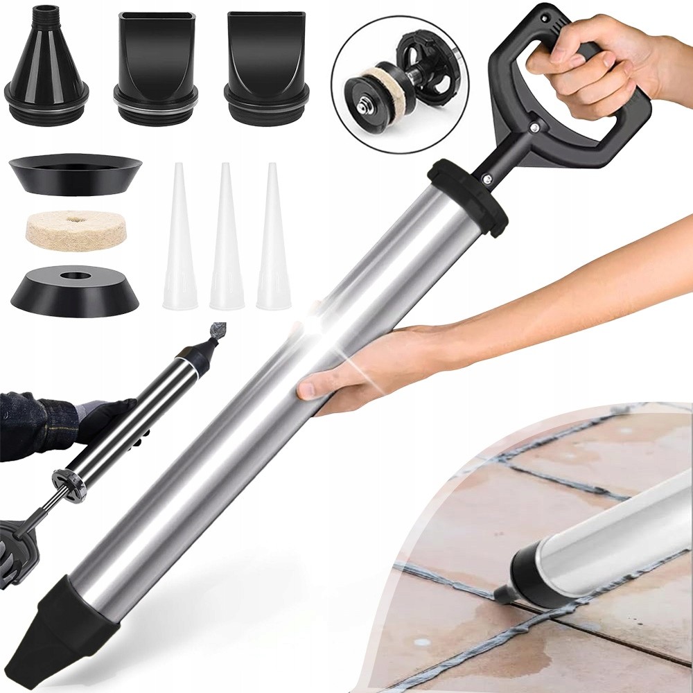 PISTOLET DO ZAPRAWY STAL NIERDZEWNA DO FUG CEMENTU