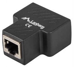 

Adapter Łącznik Rozgałęźnik wtyk 1x 2x RJ45 Ftp