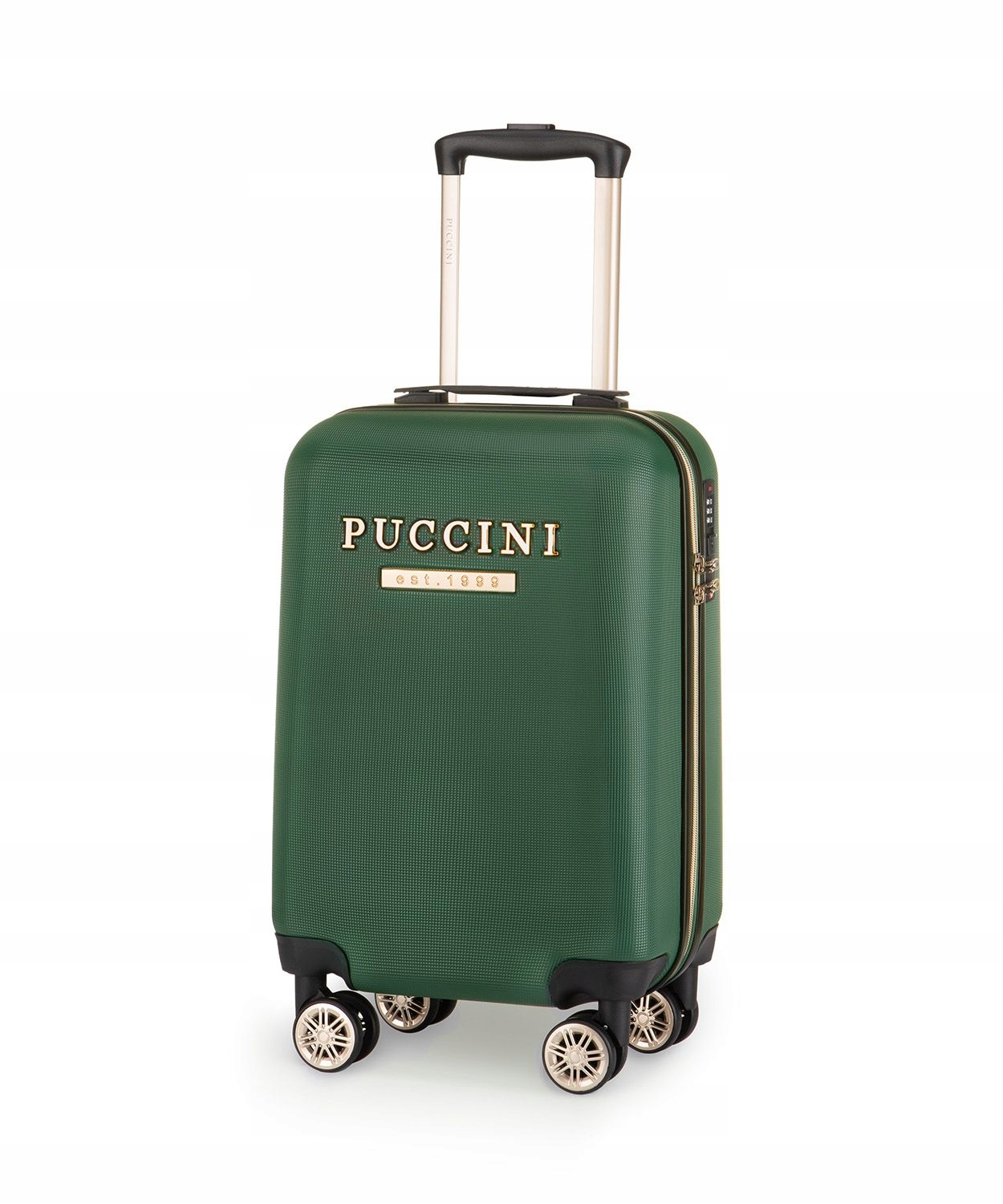 Walizka Kabinowa Podróżna Mała Na Kółkach Twarda Puccini Zielona ABS017C-5