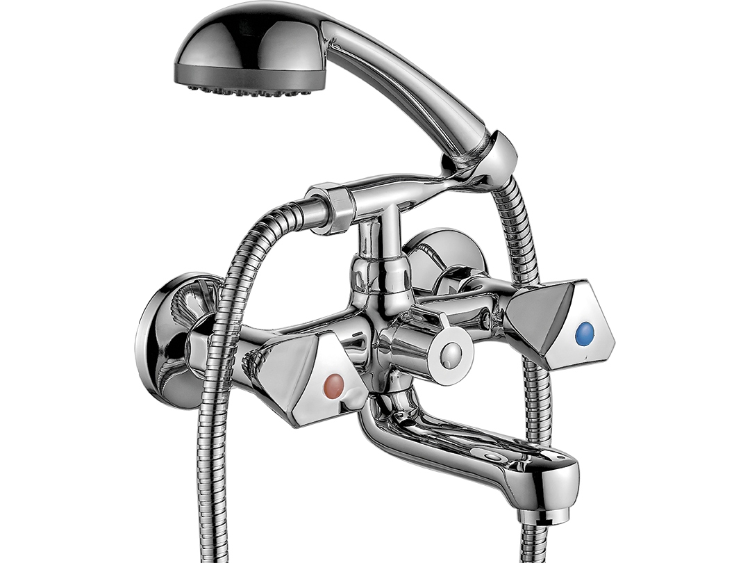 Norm nástenná vaňová batéria s sprchovou súpravou