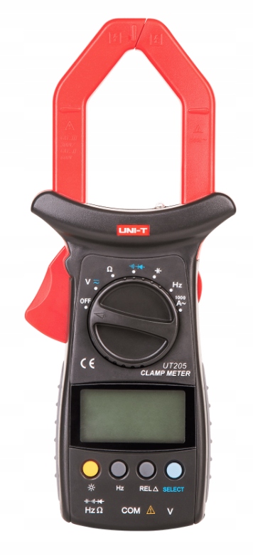 Klešťový měřič UT205 Ac 1000A příslušenství, kufr