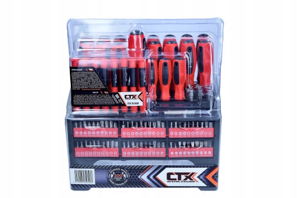 CTX WERKZEUGE ZESTAW ŚRUBOKRĘTÓW 100 ELEMENTÓW
