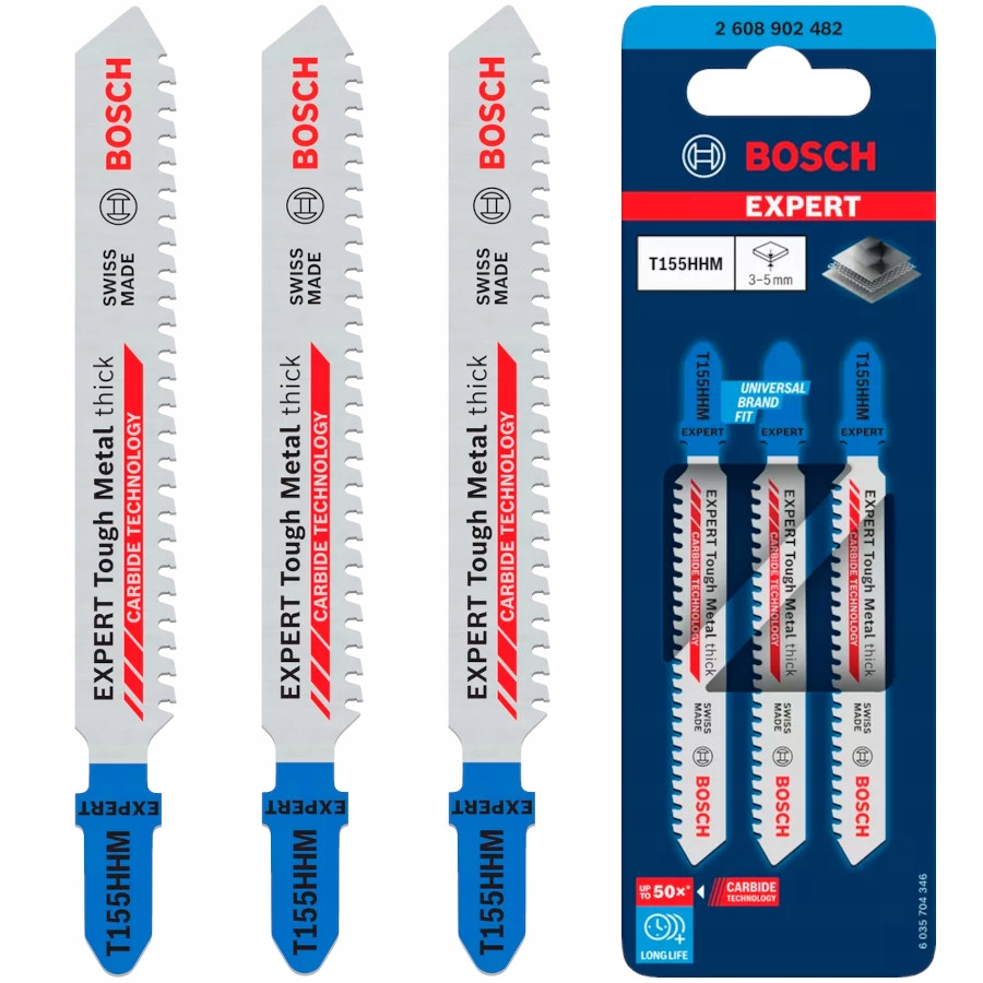 Pilový List Bosch T Expert Tough Metal 155HHM 92 mm 3 ks