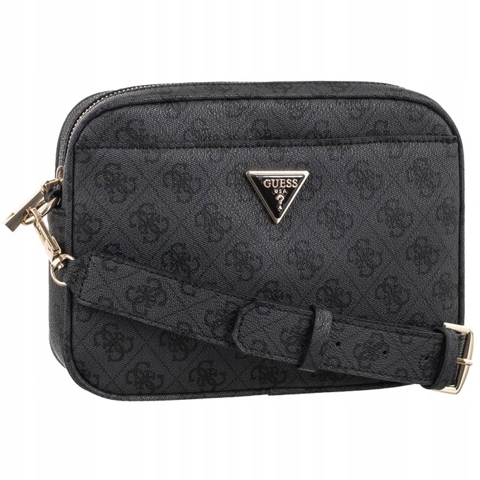 Dámská kabelka Guess Meridian II Camera Bag HWSG69 Coal Logo Černá