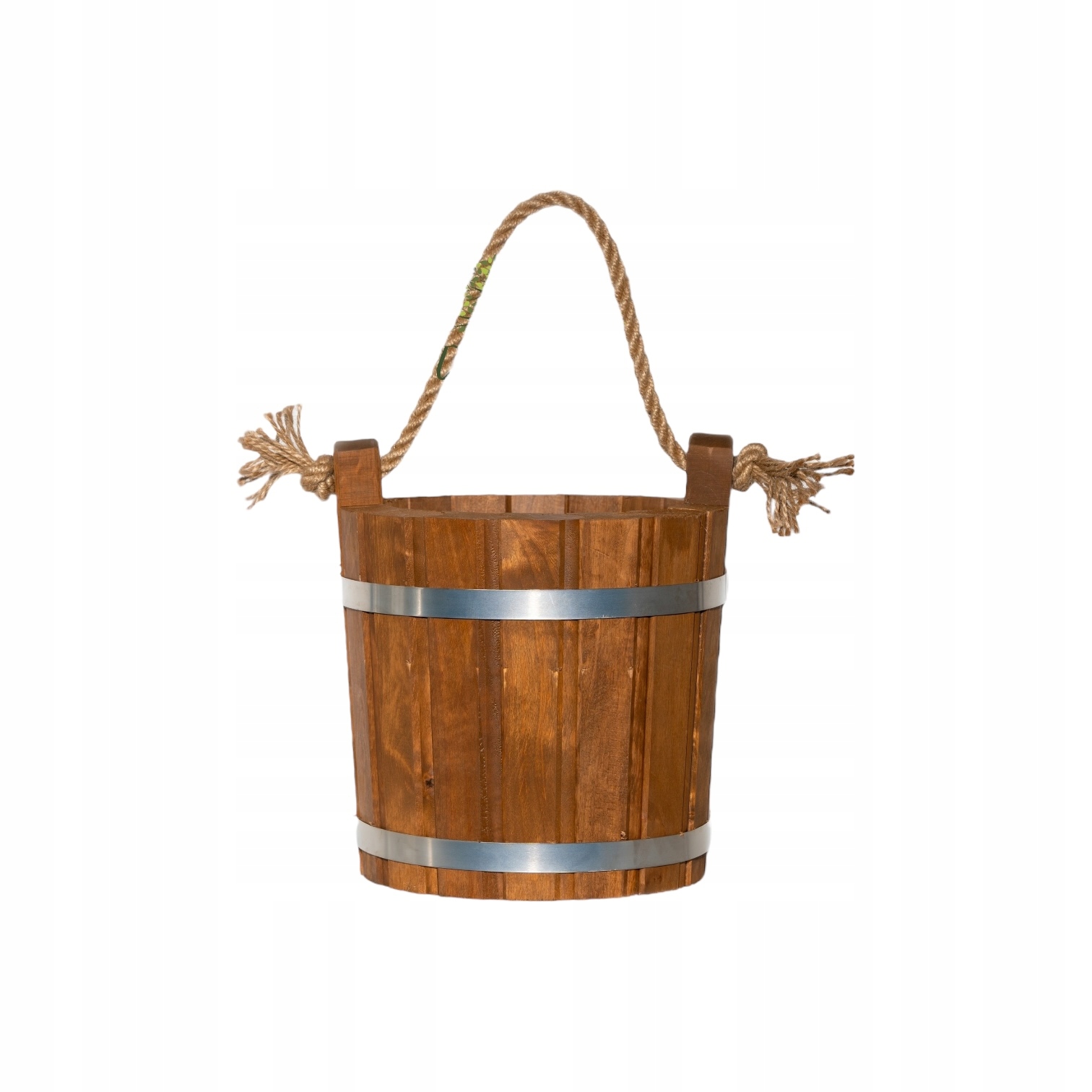 Kbelík dřevěný 28 cm 7,5 l dub rustikální, vzduchotěsný, velmi pevný