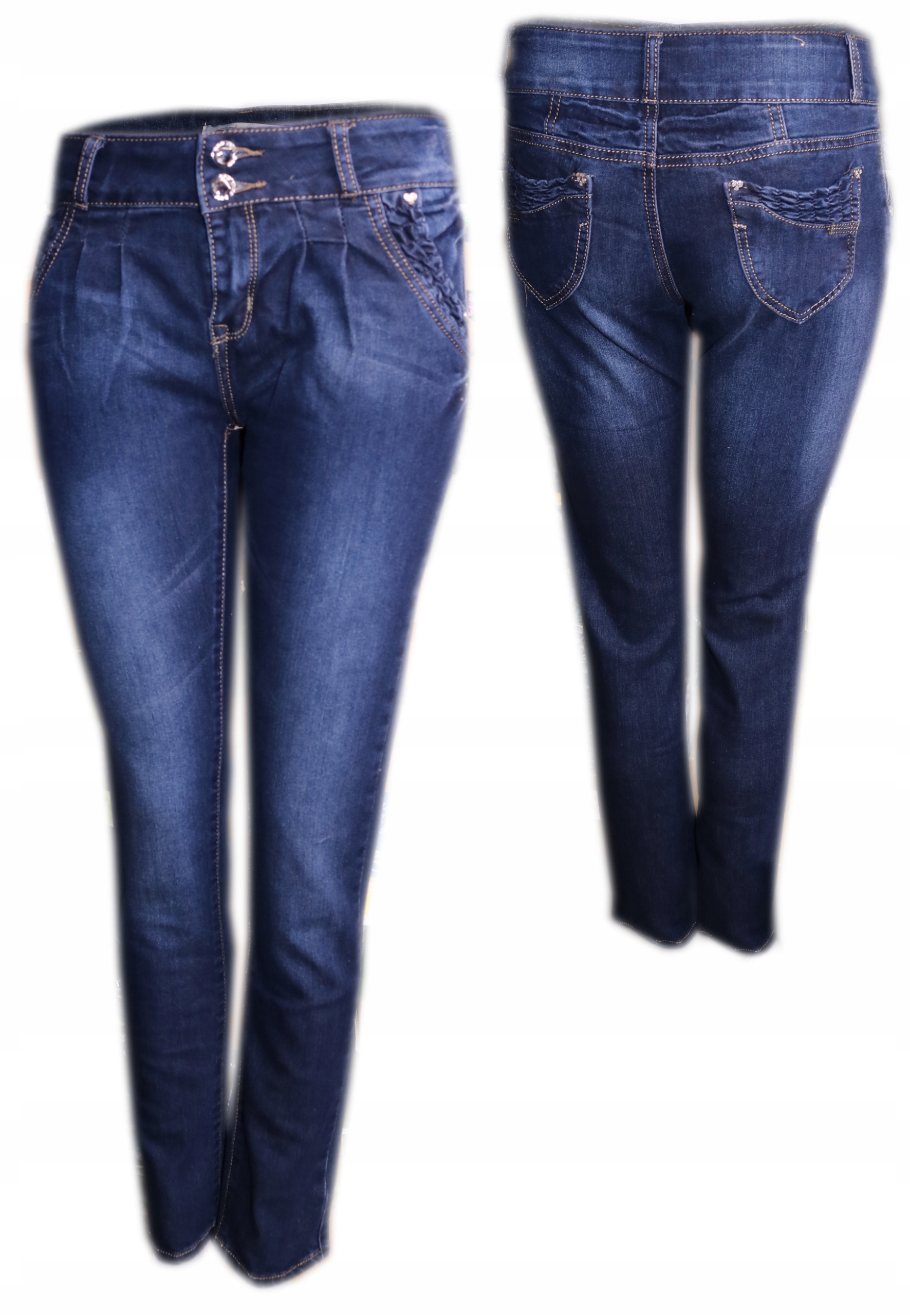 Spodnie dziewczęce jeansy 164-170