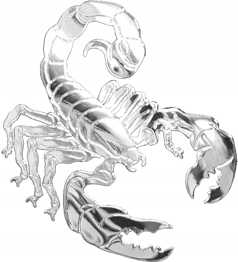 

Skorpion Naklejka Na Samochód Niklowana