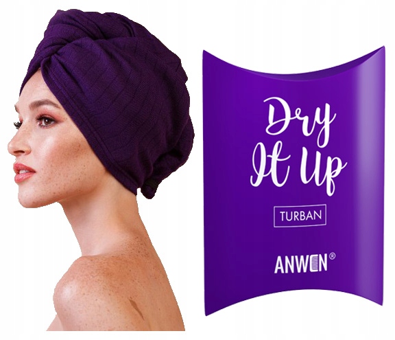 Turban na hlavu - Vlasové olejové turban - Anwen - vysušte