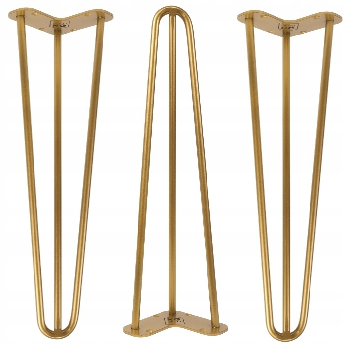 

Metalowe nogi do stolika 40 cm złote loft Hg Deco