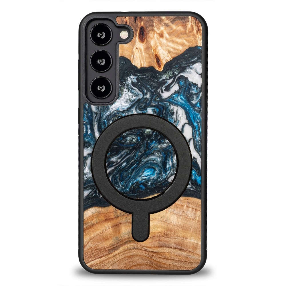 Etui Bewood Unique na Samsung Galaxy S23 Plus Planets Ziemia z MagSafe