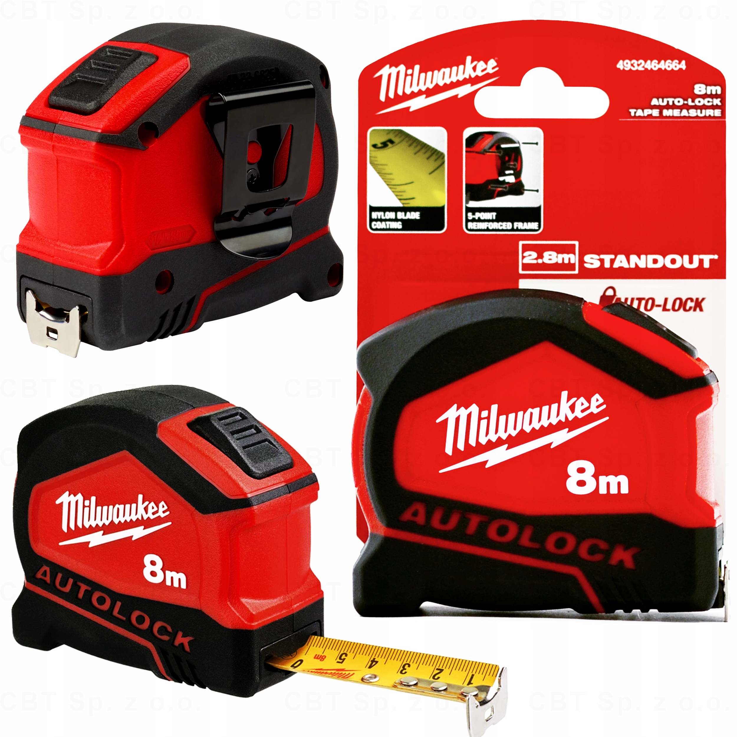 

Milwaukee Miara Zwijana Metrówka Autolock 25mm 8m