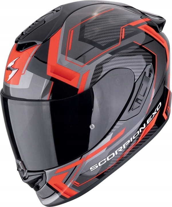 Scorpion EXO-1400 Evo II Air Linart Red Integrálna Motocyklová Prilba