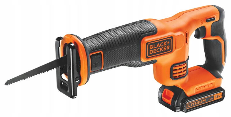 PIŁA SZABLASTA AKUMULATOROWA BLACK DECKER 18V 1x1,5Ah BDCR18 Długość skoku 22 mm