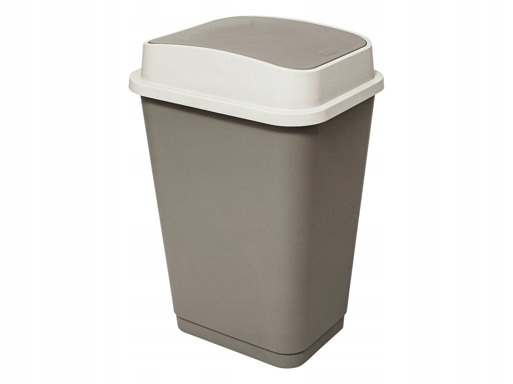 Levně Koš na odpadky s výklopným víkem Plastic, 50 l
