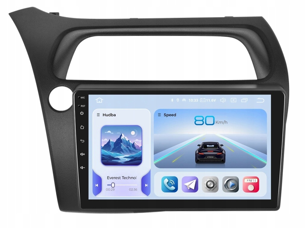 Xtrons 2DIN autorádio IQP-XEV52 s Androidom pre Honda Civic 8. generácie
