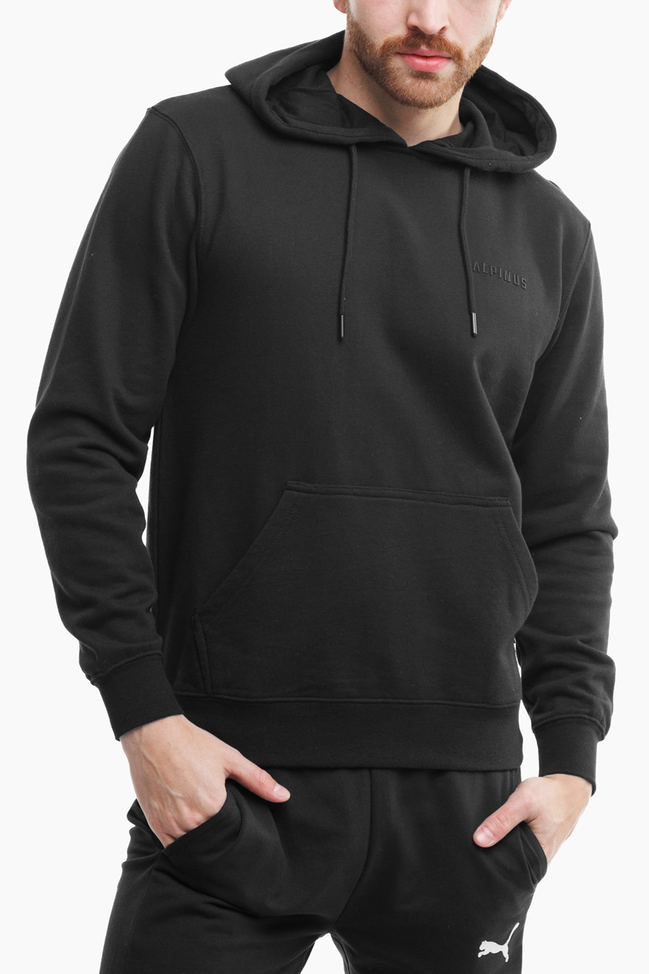 Alpinus pánská mikina sportovní mikina s kapucí tepláková pohodlná hoodie vel.S