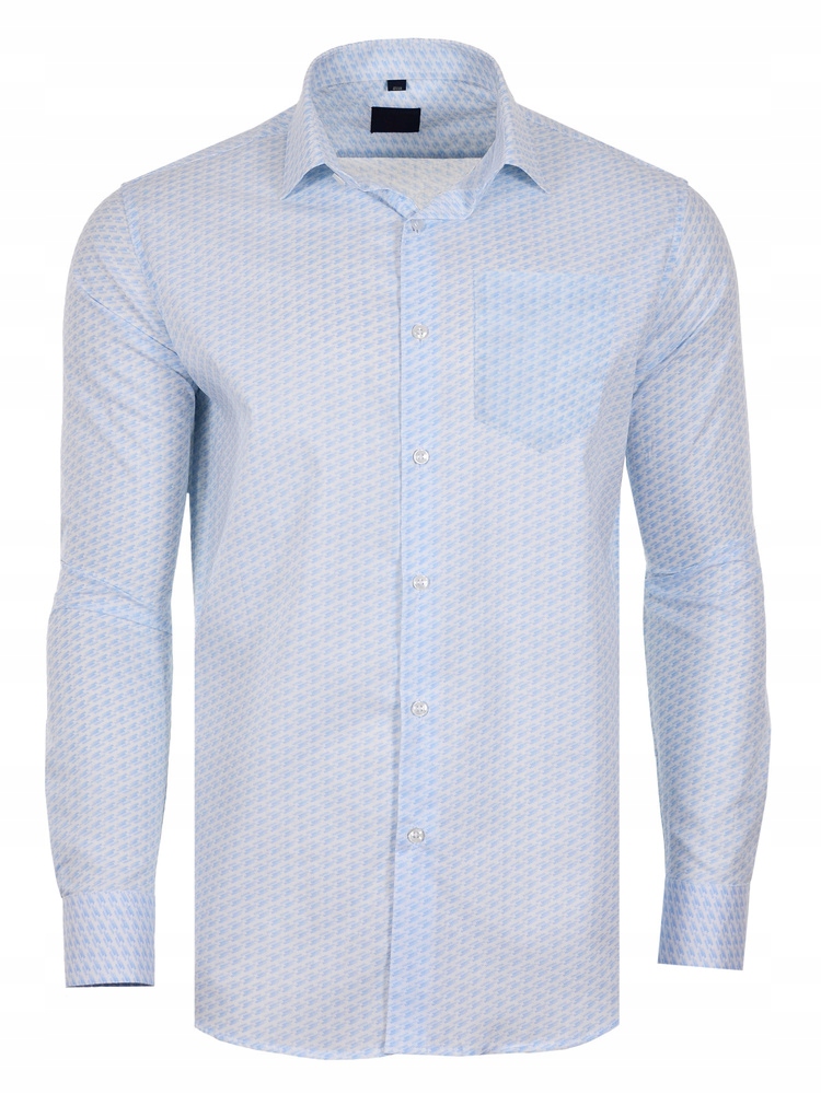 Košile Vzor Bílá Dlouhá Velká 47/48