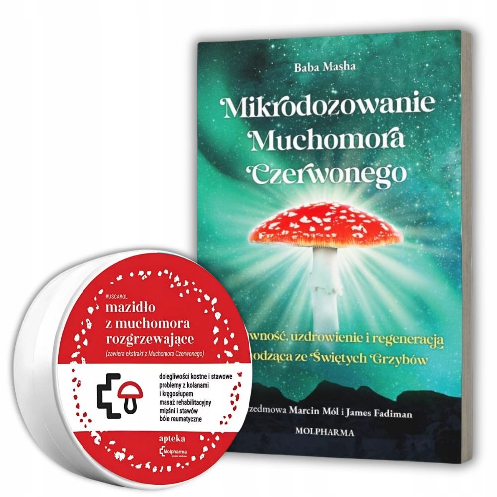 Zestaw Mikrodozowanie Mazidło Rozgrzewające z Muchomora Czerwonego 100 ml