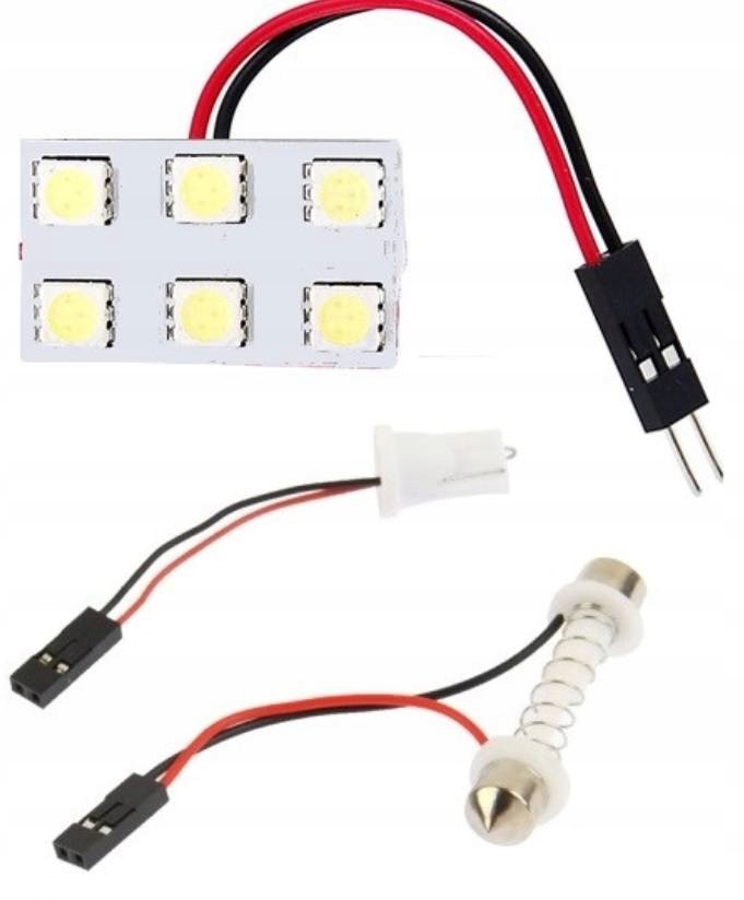 Moduł panel 6 LED 5050 12V 20x33mm biały zimny Marka NN