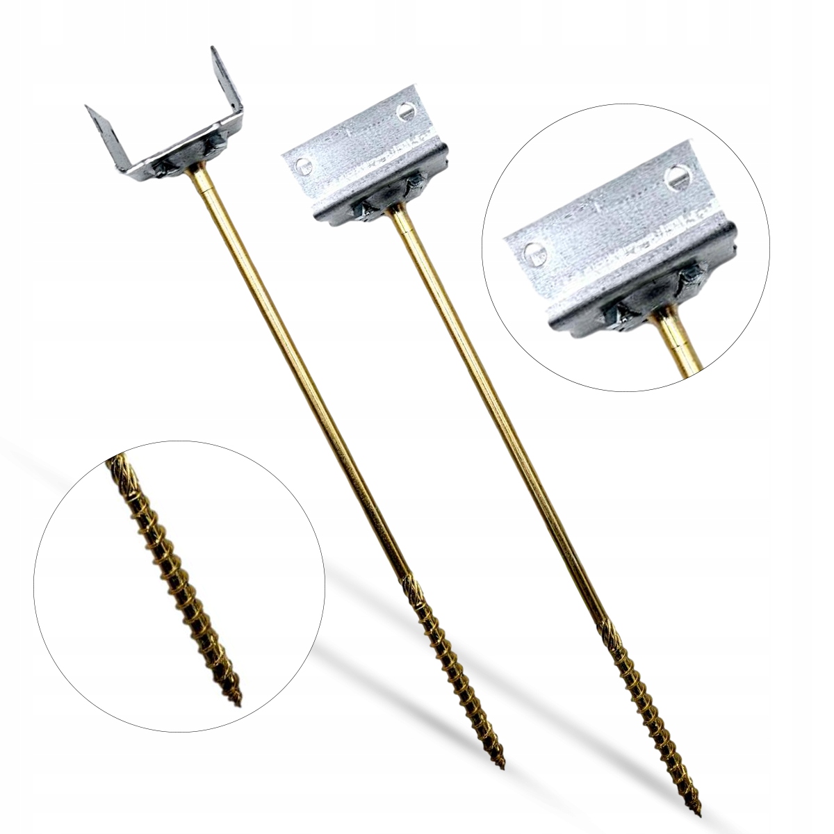 IVT WSPORNIK UCHWYT ŁATY KALENICOWEJ WKRĘCANY 260 mm