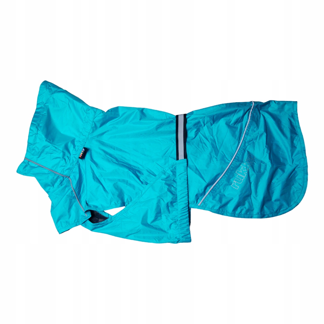 Levně Bunda pro psa, pláštěnka Rukka hase tyrkysová 45