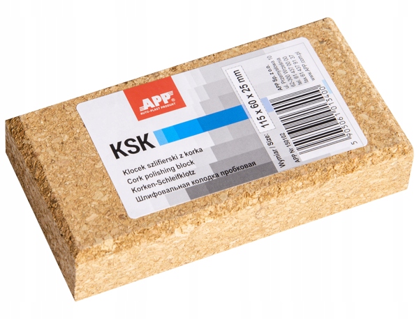 

App Ksk Klocek szlifierski Z Korka 115x60x25mm