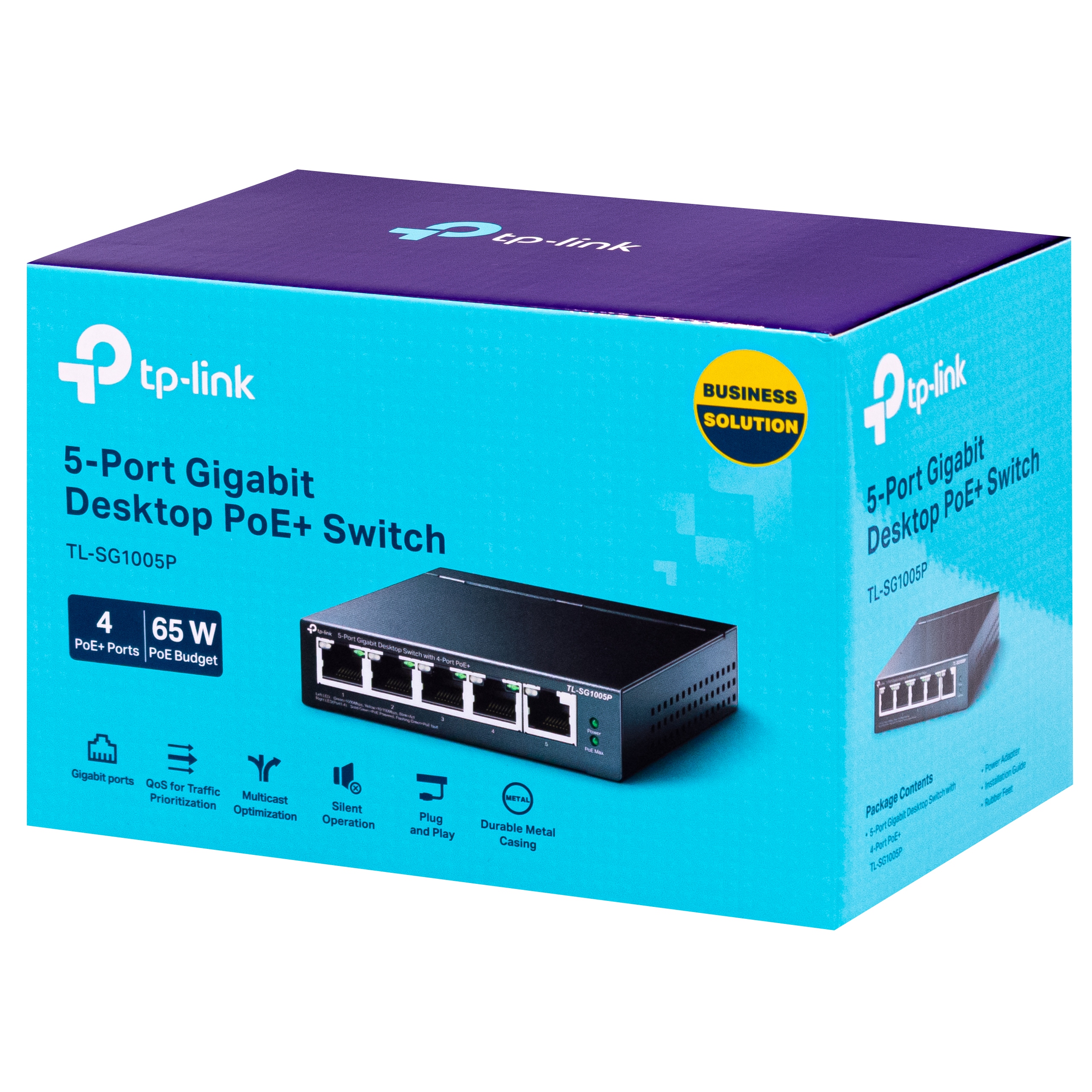 

Przełącznik switch SG1005P 5 x Ge (4x PoE) Tp-link