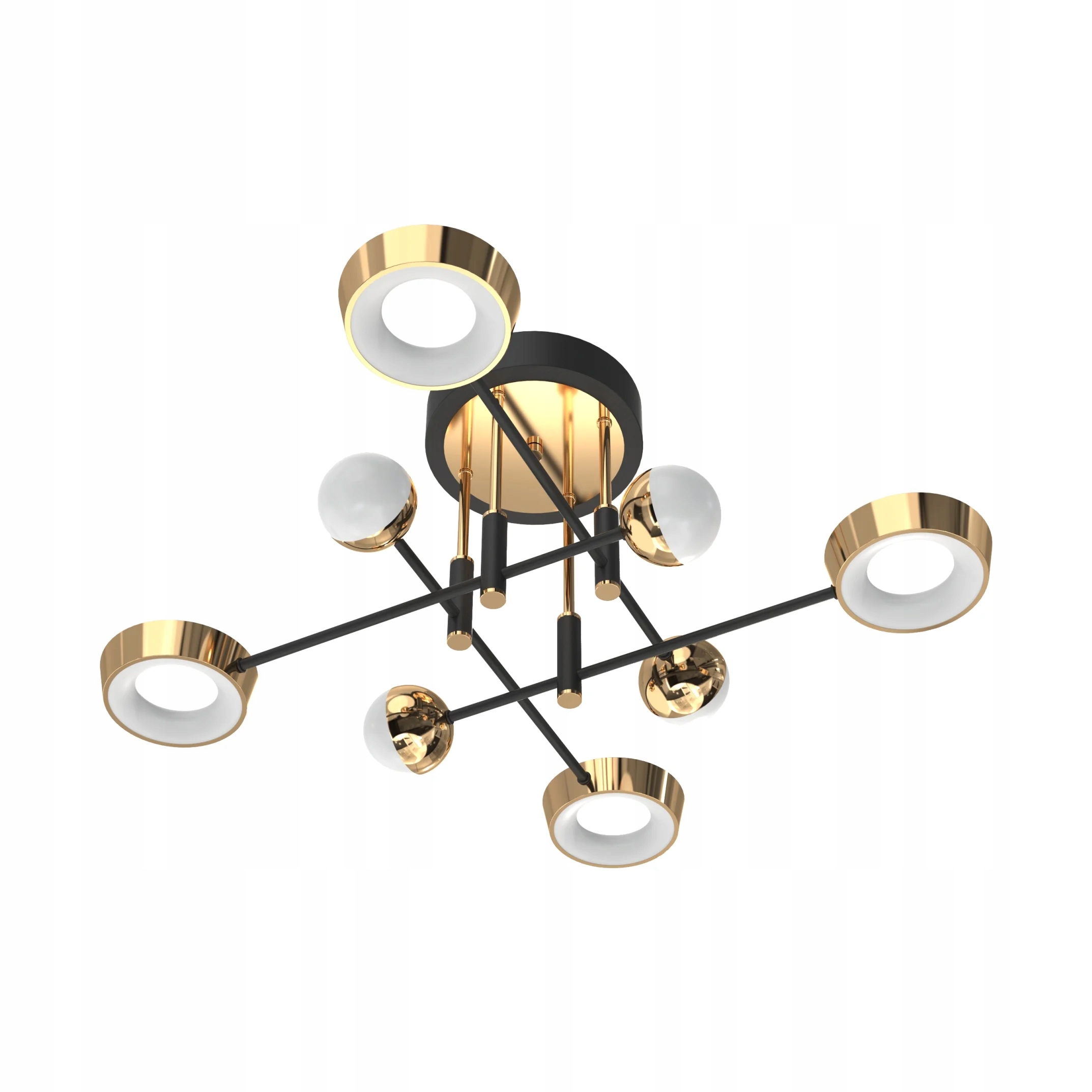 Čierno-zlatá stropná lampa Lara Led 55W 3000K IP20 Zuma Line
