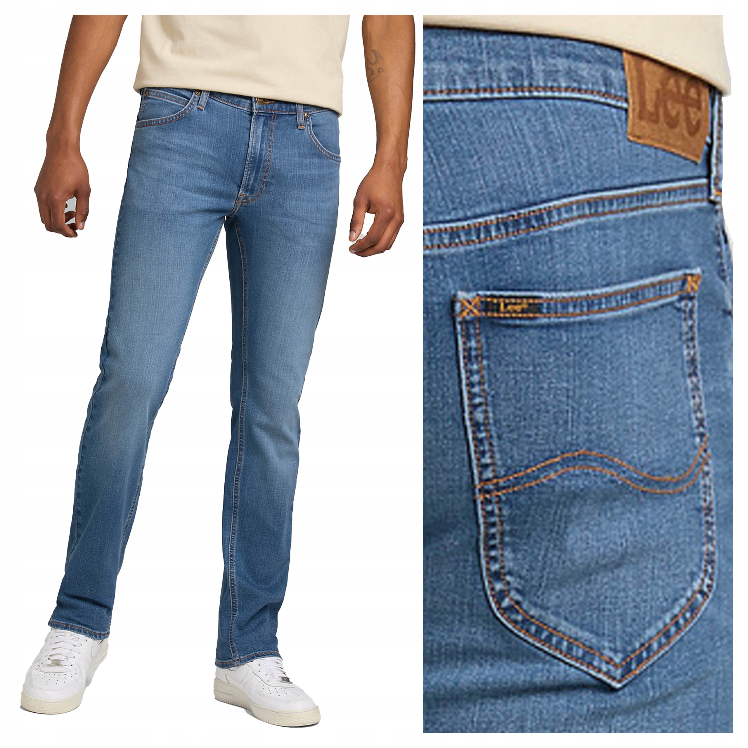 Lee Daren Zip Fly MID W31 L32 Pánské džíny Jednoduché