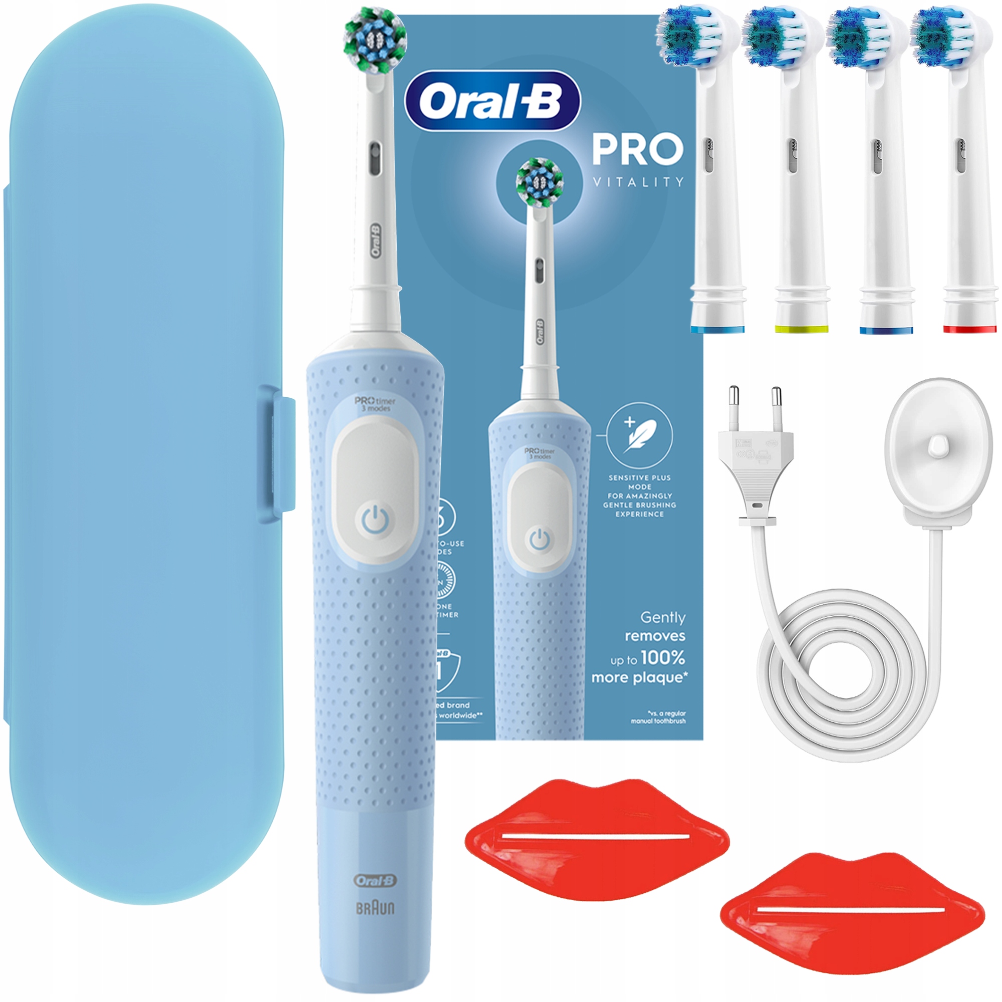 Szczoteczka Elektryczna Do Zębów Oral-b Vitality Pro D103 Blue Dodatki